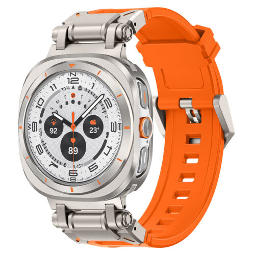 Weiches Silikon Band für Galaxy Watch Ultra Robust Robust Armband Metall Adapter - Bild 25 von 35
