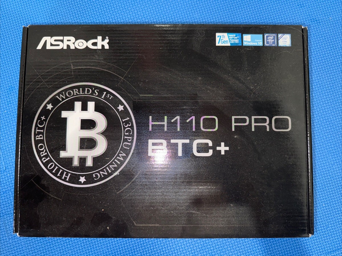 ASRock H110 Pro BTC+ LGA 1151, Intel (H110PROBTC) Motherboard | eBay