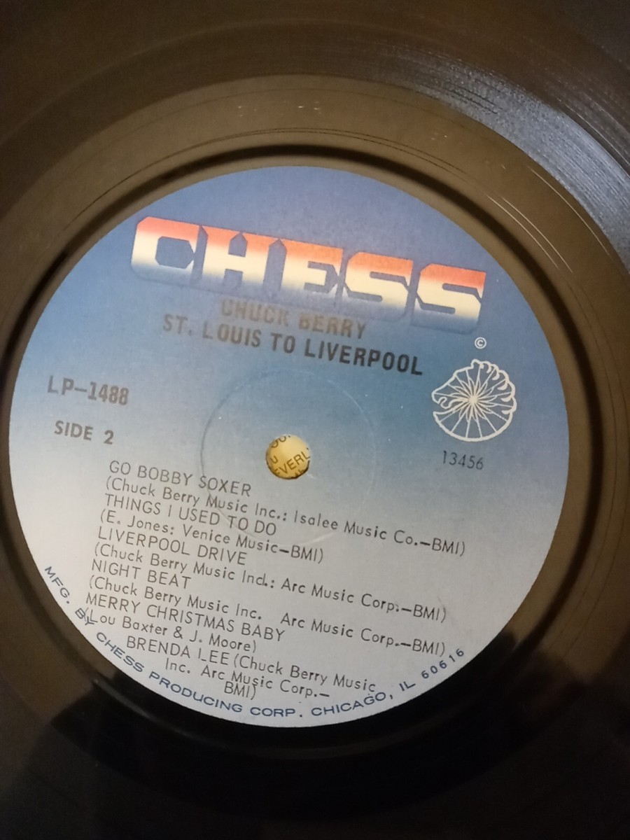 CHUCK BERRY ST. LOUIS TO LIVERPOOL CHESS LP-1488 1964 original