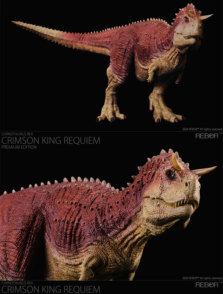 New REBOR Carnotaurus Dinosaur Statue Model CRIMSON KING REQUIEM PLAIN Version - Image 4 of 4