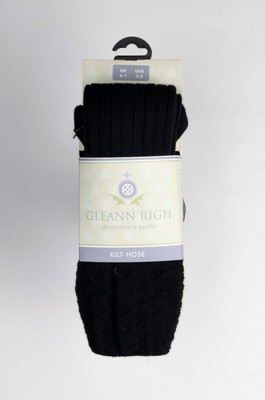 black kilt socks