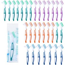 30pcs Double Bristle Denture Brush Set