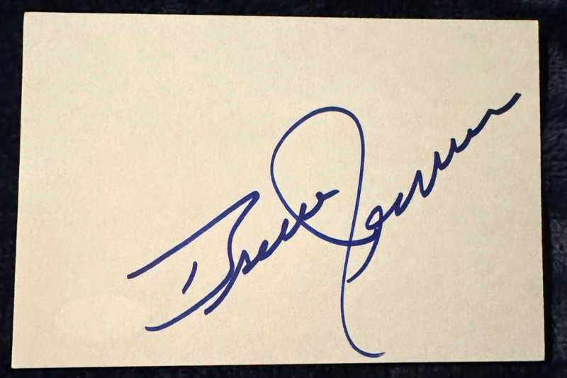 Bruce Jenner Signed 4x6 Index Card Signature Autograph Caitlyn Jenner