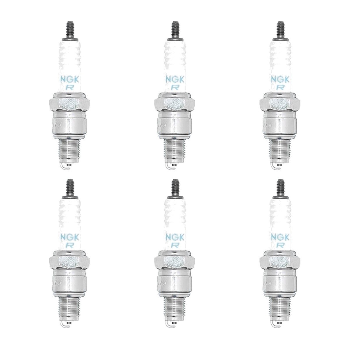4 Bougies D’Allumage NGK avec Siège D’Etanchéité Plat BR8EG 19 mm M14x1,25 - Image 6