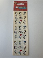 SEALED VTG PEANUTS SNOOPY Stickers 1 Sheet Free Shipping New