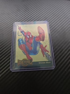 1995 FLEER MARVEL METALGOLD BLASTER #12 SPIDER-MAN    MINT++