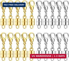 Buelkmag Magnetic Necklace Clasps and Closures 20 PCS Gold and Silver Clasp for