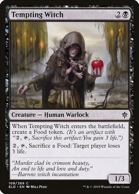 [MTG] Tempting Witch (108) (ELD) LP-HP