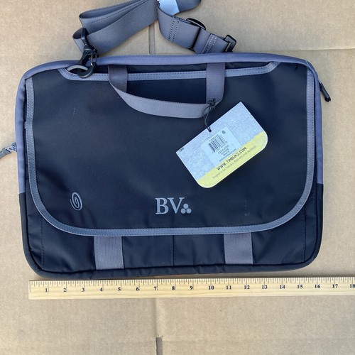 Timbuk2 233-4-2000 Quickie Black Messenger Bag Black Laptop Business Case NEW - 第 14/16 張圖片