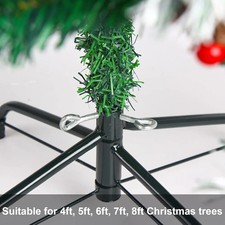 Christmas Tree Stand 50cm 3ft-9ft Trees Metal Folding Base for 19mm-24mm Poles