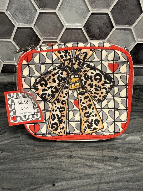 Brighton Wild Love Jewelry Case / Cosmetic Makeup Bag Travel - NWT