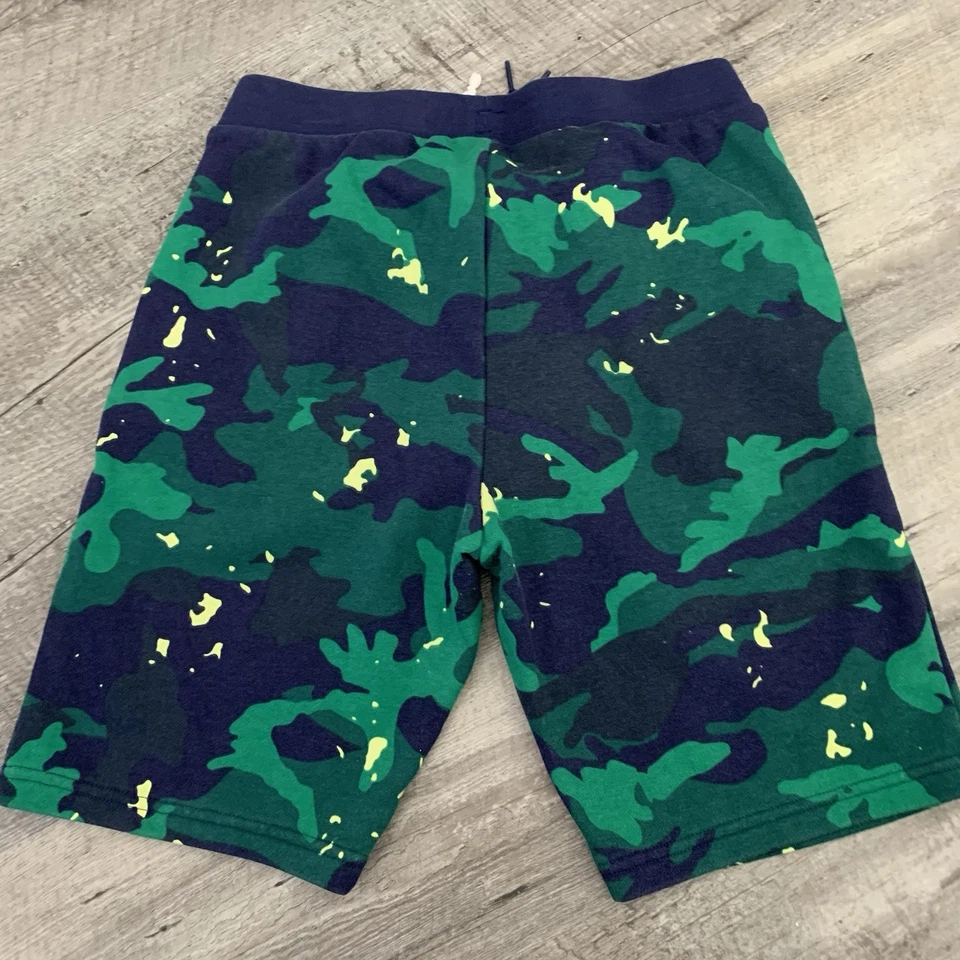 Adidas Pantalones Cortos de Sudadera Juveniles Medianos Estampado Completo Paquete Camuflado Terry Francés H20298 Foto 3 de 4