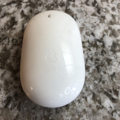 Apple Wireless Mighty Mouse A1197 Bluetooth Optical Mouse Mac White Tested Works