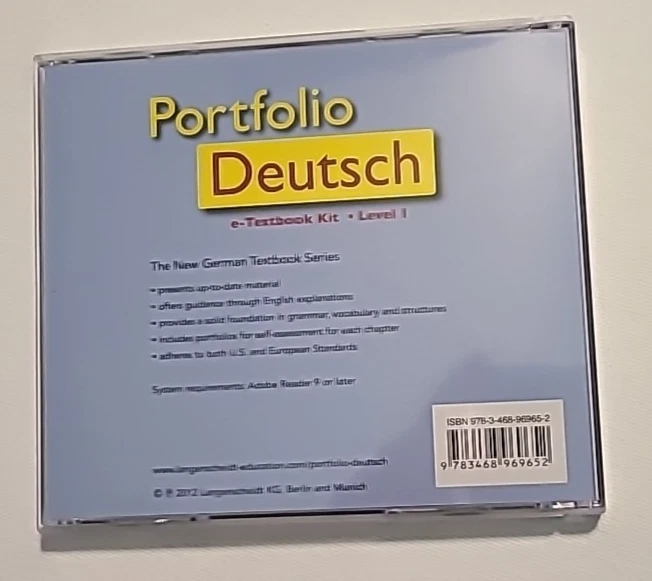 Portfolio Deutsch German Language E-Textbook Kit CD ROM - Level 1 2 3 4 1-4 NEW - Image 3 of 4