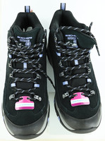 Women 6 Relaxed Fit Skechers Trego Alpine Trail Black Suede Hiking Boot 167004