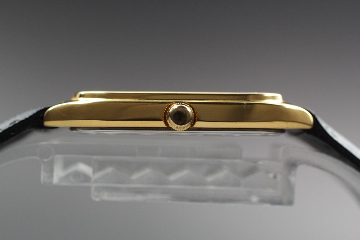 Vintage 1988 N MINT Seiko Chariot 5P31-5D60 Gold Rectangle Qz Mens