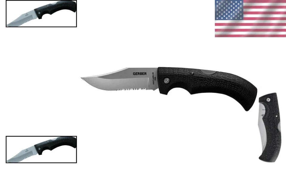 High Quality Clip Point Knife with Black Handle and 420HC Stainless Steel Blade - Image 2 of 4