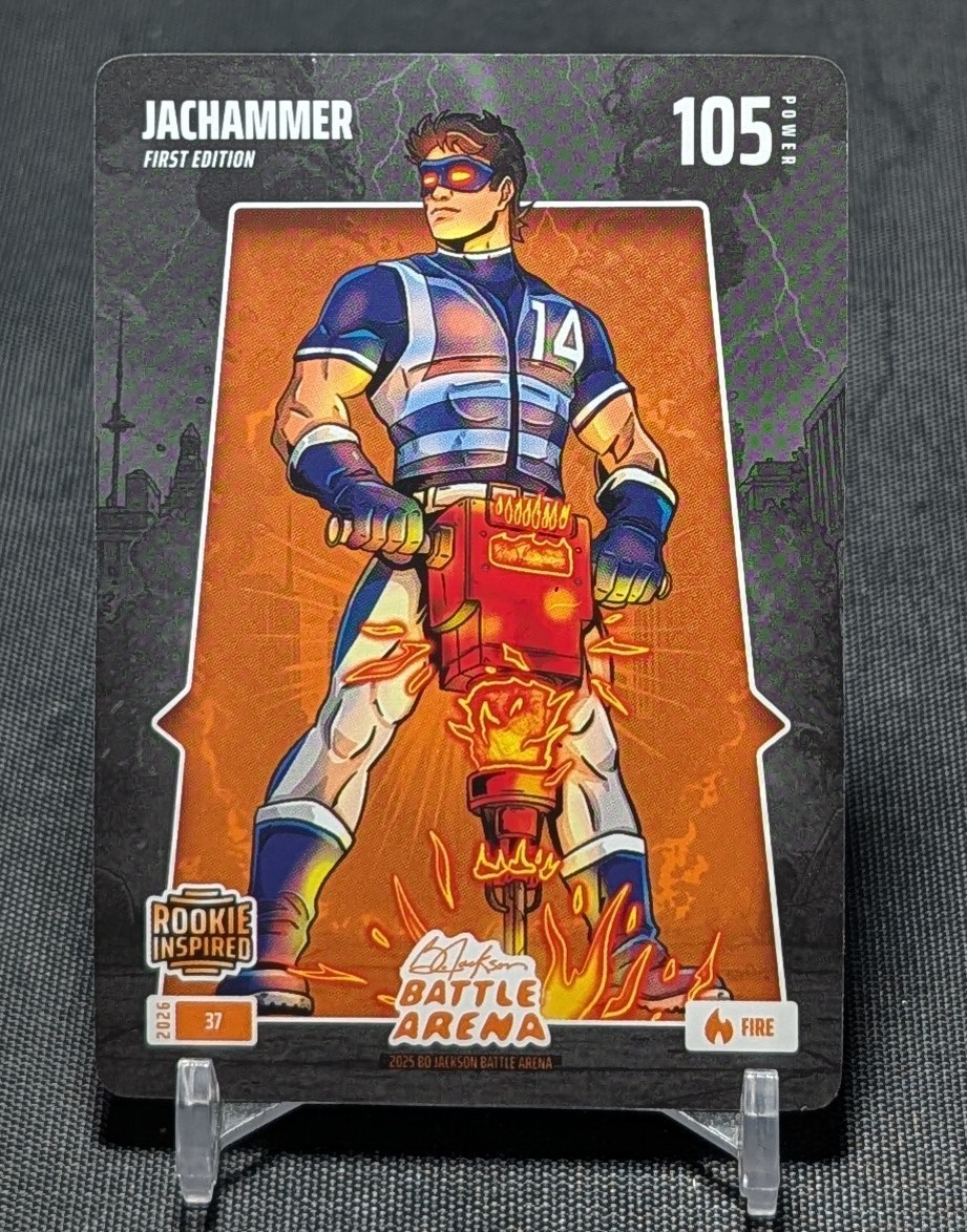 Jac Caglianone JACKHAMMER Fire Rookie 2026 Bo Jackson Battle Arena #37 Royals