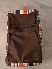 DAKINE Status 42L Roller Bag, 2 Exterior Pocket, Brown striped Trim