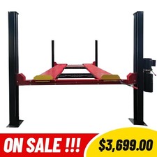 Heavy Duty 84.5 Lifting Height4 Post Car Lift Auto Parking Lift Aluminous Ramp