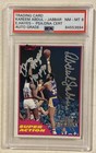 1981 Topps Kareem Abdul-Jabbar Elvin Hayes HOF Signed Card Certified PSA/DNA 9