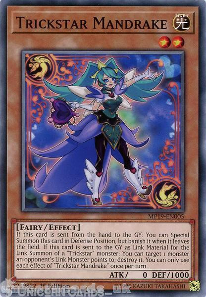 MP19-EN005 Trickstar Mandrake Common 1st Edition Mint YuGiOh Card