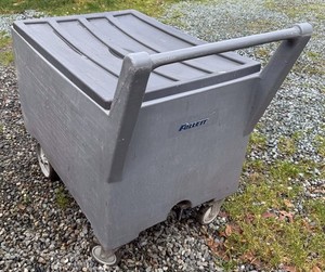 FOLLETT SMARTCART 240 LBS. ICE TRANSPORT CART W/ Lid 56.5 gallon, NSF, w/drain