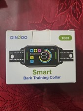 DINJOO Bark Collar for Large Medium Small Dogs,Smart Bark Collar Recharge Blue