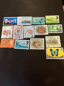 14 Solomon Islands Used British Colony Stamps- Lot A-83982
