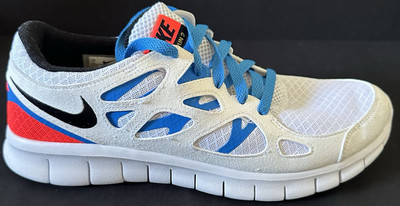 Nike Air Free Run 2 White Photo Blue Retro Mens 11 Womens 12.5 New DX1794 100