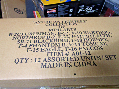 MINI-ARTS AMERICAN FIGHTERS COLLECTION ITEM # A01-12 12 ASSORTED PLANES SET