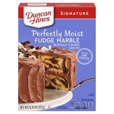 Duncan Hines Signature Cake Mix, Fudge Marble, 15.25 Ounce (Pack of 1)