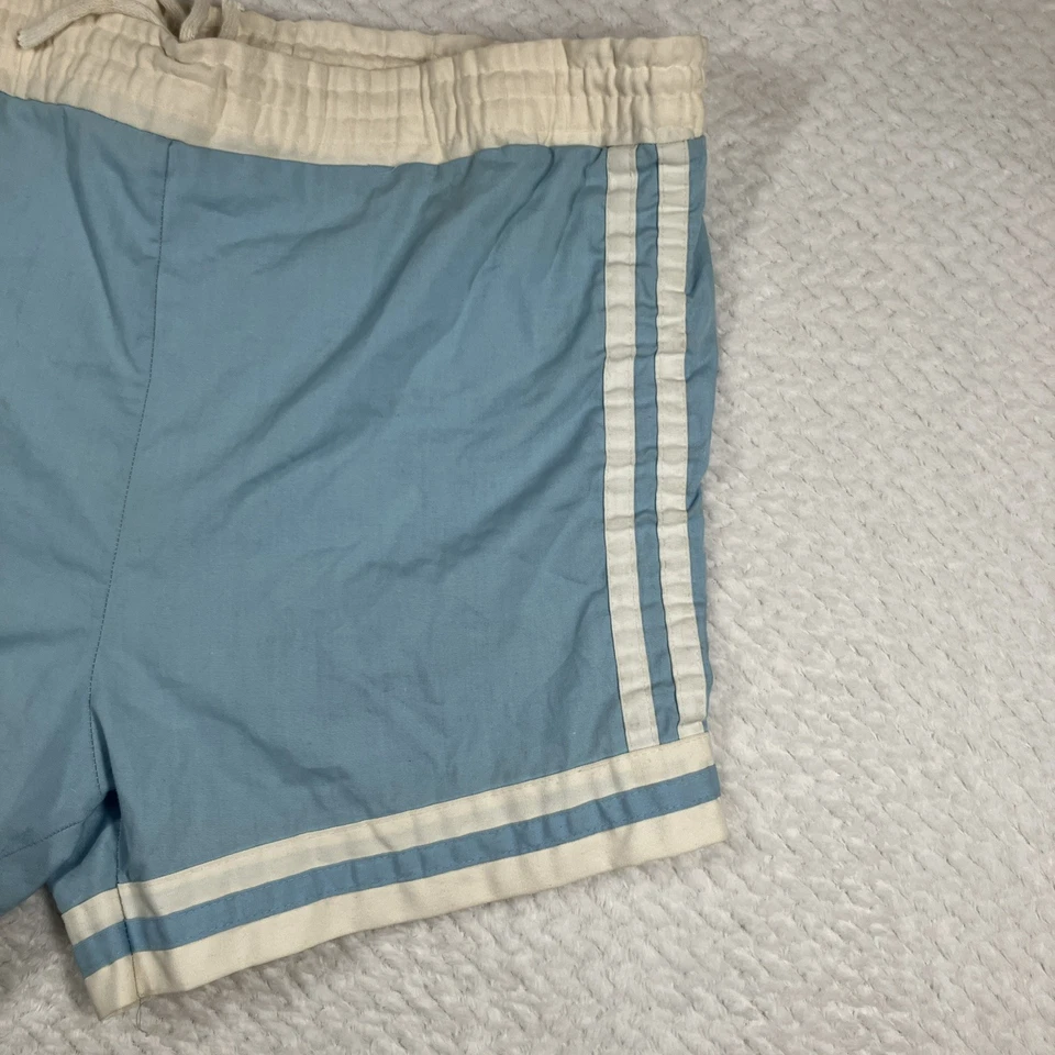 Vintage 70s Mens Lacy Medium Made In USA 2-Stripe Track Disco Gym Running Shorts - Image 3 of 4