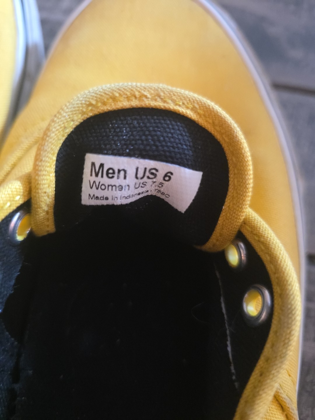 Yellow Vans Mens Size 6