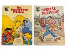 Lot 2 Sesame Street Book Club HC The Pet Show & Special Delivery