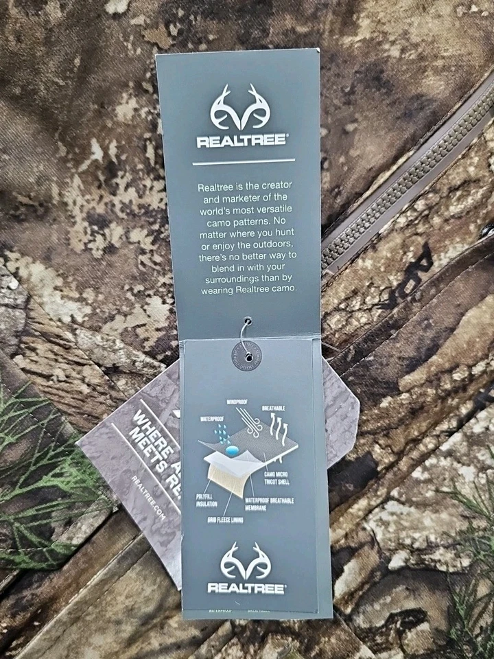 Realtree Youth Waterproof APX Camo Insulated Hunting Parka Coat Youth 2XL NWT - Image 4 of 4