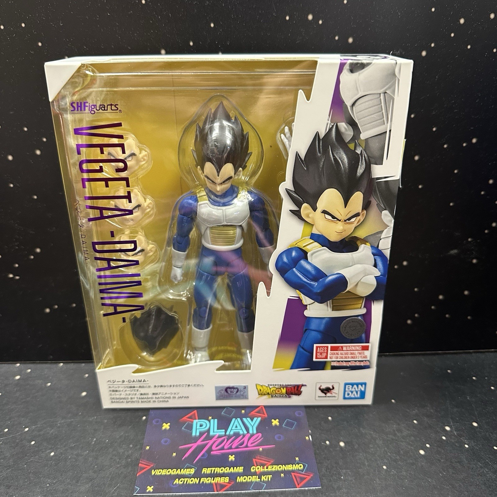 VEGETA DAIMA SH FIGUARTS DRAGON BALL BANDAI 14 CM NUOVA ORIGINALE TAMASHII
