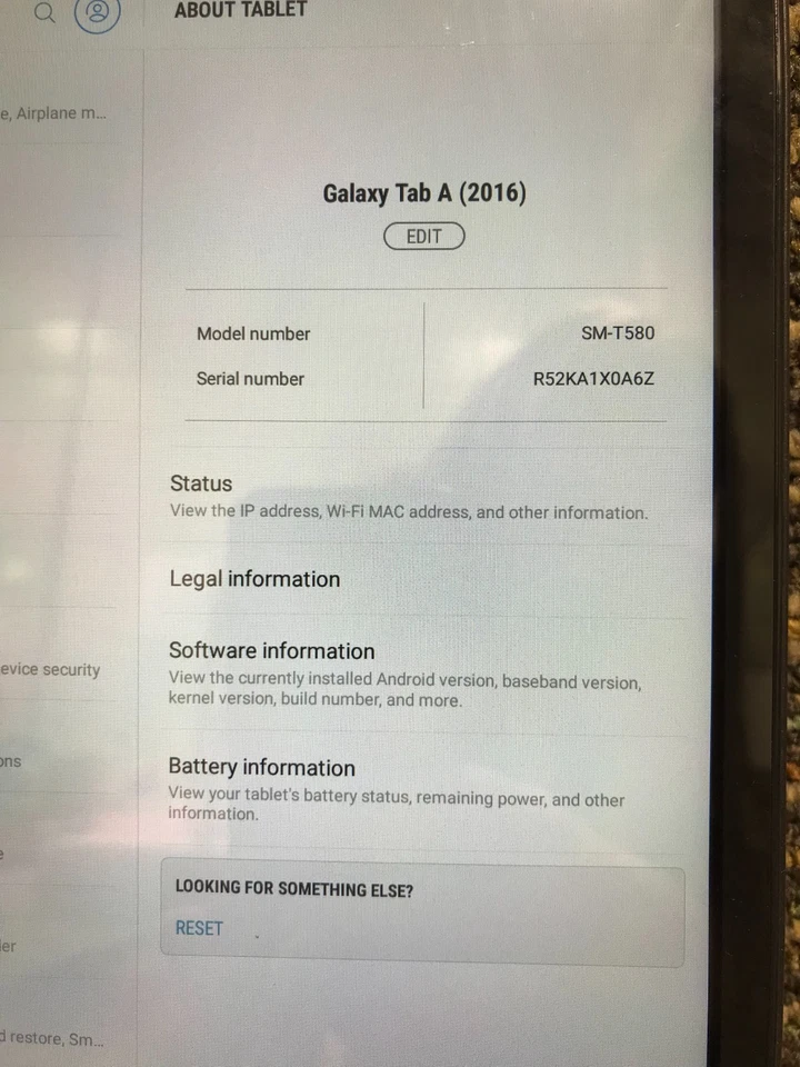 三星 Galaxy Tab A T580 黑色 10.1 英寸 16GB 平板电脑 带 SD 卡插槽 — 第 4/4 张图片