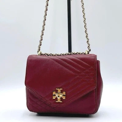 TORY BURCH Shoulder Bag Kira Chevron Quilted Leather Black Simple Chic Casual - Image 1 of 4