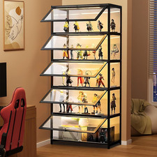 Vetrine, Vetrina in Vetro per Oggetti Da Collezione E Trofei, Vetrina a 5 Ripian