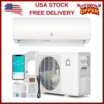  9000BTU SEER 20 Mini Split Air Conditioner 230V Inverter AC Heat System w/Wifi