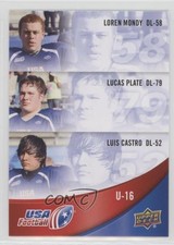 2013 Upper Deck USA Football Loren Mondy Lucas Plate Luis Castro #53 0c6