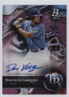 2023 Bowman Platinum Top Prospects Pink 178/199 Dominic Keegan #TOP-63 Auto ii1