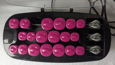 Conair Extreme Flocked 19 Hot Hair Rollers With Clips 3 Sizes Heated Rollers