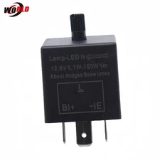 3-Pin Adjustable LED Flasher Relay CF13 JL-02 For Car Turn Signal Light Bulbs US