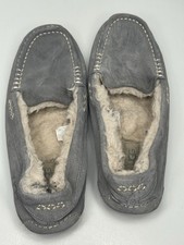UGG Ansley Women's Moccasin Slippers Light Gray Suede Size 10