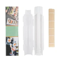 2 Pcs Sushi Makint Kit for Beginners Sushi Onigiri Mold and Bamboo Rolling Mat