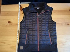 Little Donkey Andy Puffer Zip Up Vest, Black, Size S