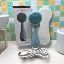 NEW PMD Smart Facial Cleansing PMD Clean Pro Silver Heat Therapy Massager Boxed