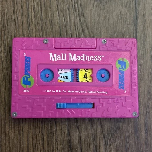 VINTAGE FLIPSIDERS 1987 MILTON BRADLEY MALL MADNESS CASSETTE GAME NO MAGNETS
